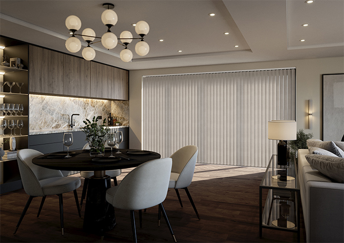 Flori Faux Suede (Blackout), Vapour - Vertical Blind - Image 6